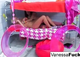 Vanessa Cage And Dani Daniels Play With Each Others Tight Pussys