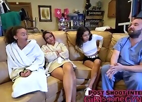 Three Girl Student Medical Interns Must Perform Examinations On The Others While Man Doctor Tampa