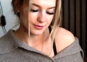 Lovely Blonde With Tight Pussy Masturbate Solo