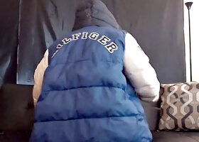 Brunette Rips Thick Winter Coat