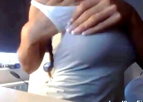 Emelie Ekstrom and Emelie Ekdahl's Big Tits Brunette Webcam