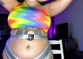 Big boobs milf masturbates with her dildo
