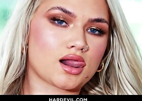 Harley King Endures Savage Eight-Man Blowjob Onslaught from Eddie Jaye, Lawson Jones, Milan