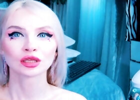 Horny Blonde Wildly Gives Her Lover a Blowjob