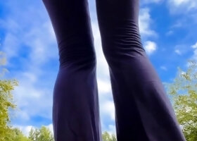 Amateur jock ass rammed outdoors