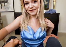 Internal ejaculation, small-tits
