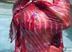 Roxi Red Strips Bikini for Big Tits