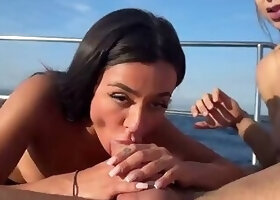 Hard Squirting And Anal Threesome In A Boat With Martina Smeraldi And Luiza Marcato