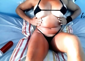 Perfect body woman, mature mom