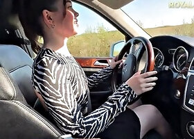 Busty Small Teen Pounded Hard in Car